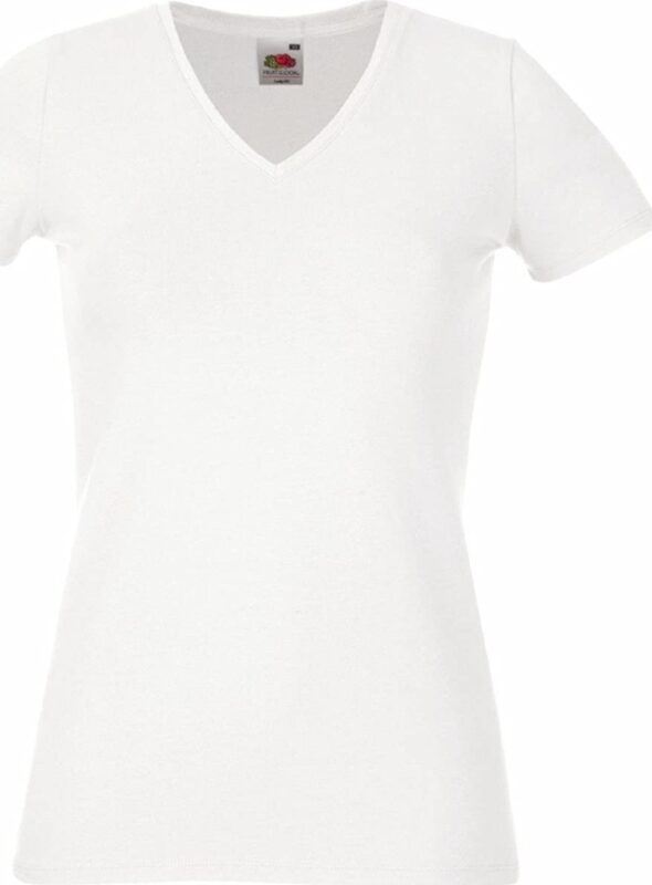 Футболка Fruit of the Loomt V-Neck Ladies