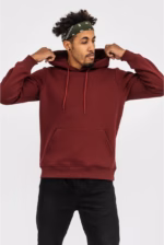 Худи утепленный U0401-Burgundy UNISEX
