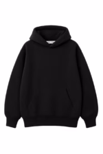 Худи оверсайз утепленный U0404-Black UNISEX - Зображення 5
