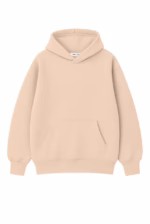 Худи оверсайз утепленный U0404-Cream UNISEX - Зображення 2