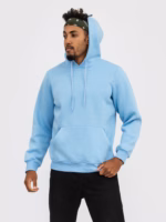 Худи утепленный U0401-Sky Blue UNISEX - Зображення 7