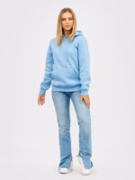 Худи утепленный U0401-Sky Blue UNISEX - Зображення 5