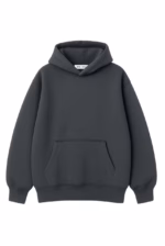 Худи оверсайз утепленный U0404-Dark Grey UNISEX - Зображення 2