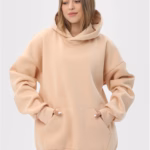 Худи оверсайз утепленный U0404-Cream UNISEX