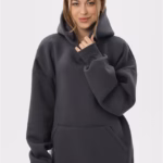 Худи оверсайз утепленный U0404-Dark Grey UNISEX