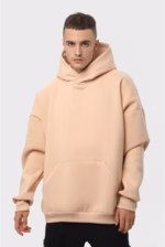 Худи оверсайз утепленный U0404-Cream UNISEX - Зображення 6
