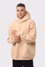Худи оверсайз утепленный U0404-Cream UNISEX - Зображення 8