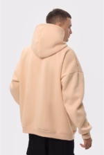 Худи оверсайз утепленный U0404-Cream UNISEX - Зображення 4