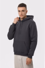 Худи утепленный U0401-Dark Grey UNISEX - Зображення 3