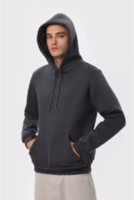 Худи утепленный U0401-Dark Grey UNISEX - Зображення 2