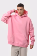 Худи оверсайз утепленный U0404-Pink UNISEX - Зображення 9